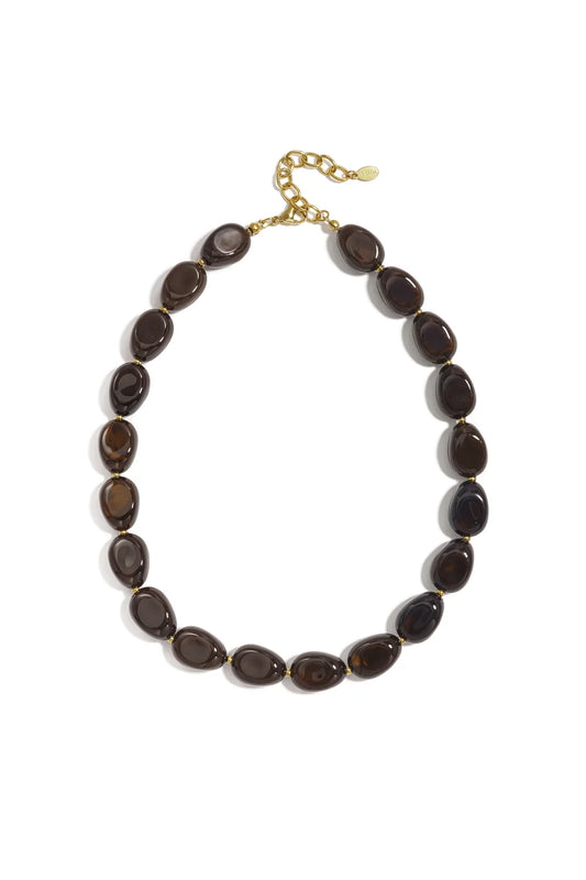 Ketting 'brown beads'