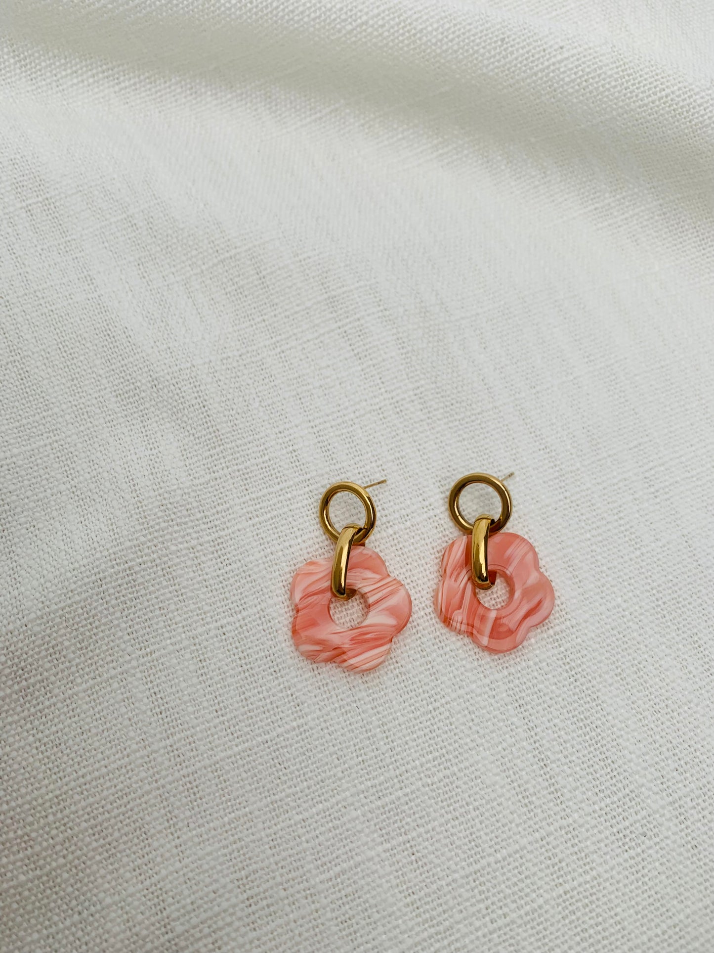 Oorbellen ‘rosé bloom’