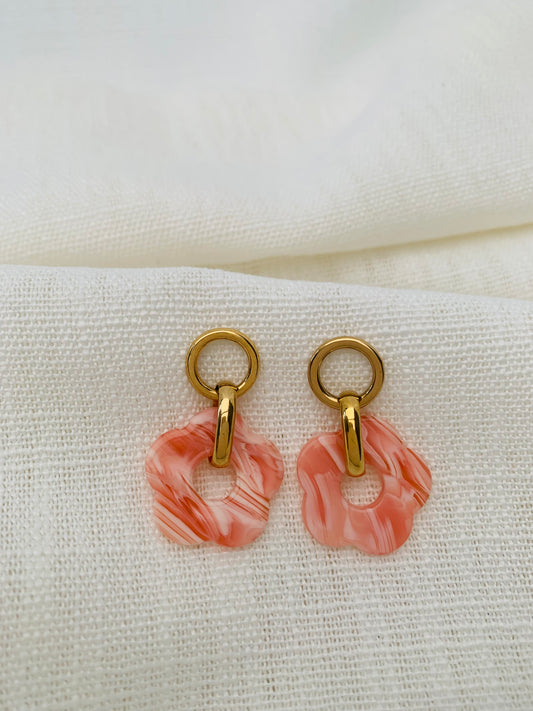 Oorbellen ‘rosé bloom’