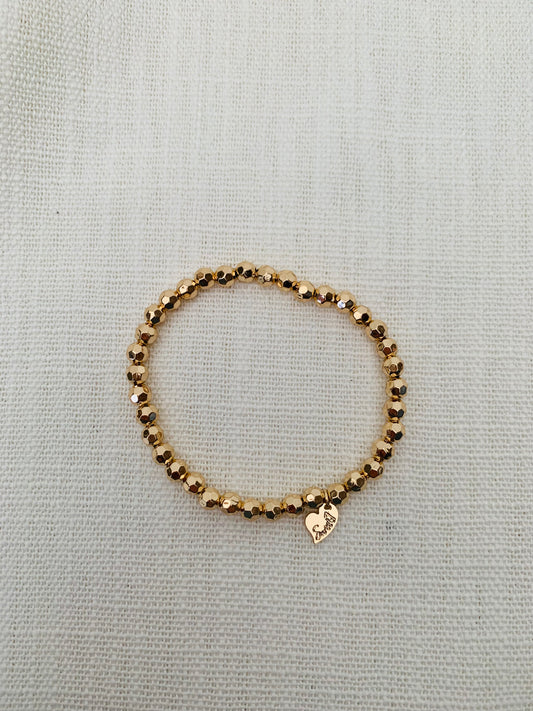 Armband 'golden pearls'