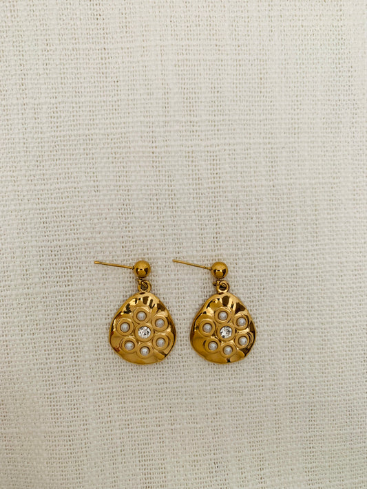 Oorbellen 'pearl drop'