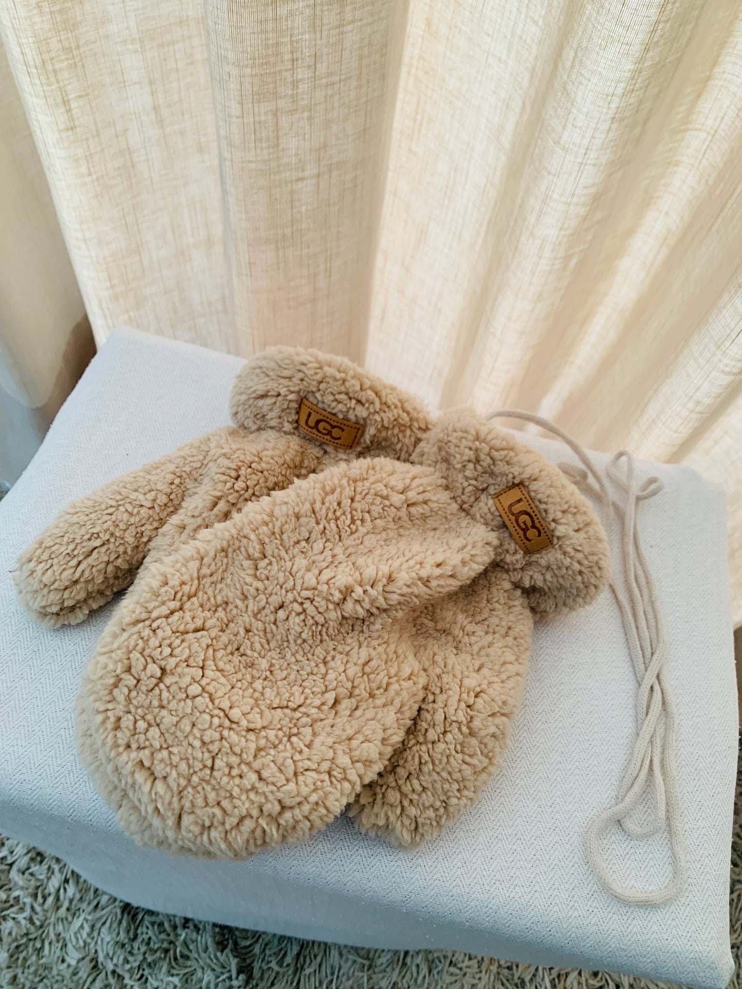 Wanten 'teddy beige'