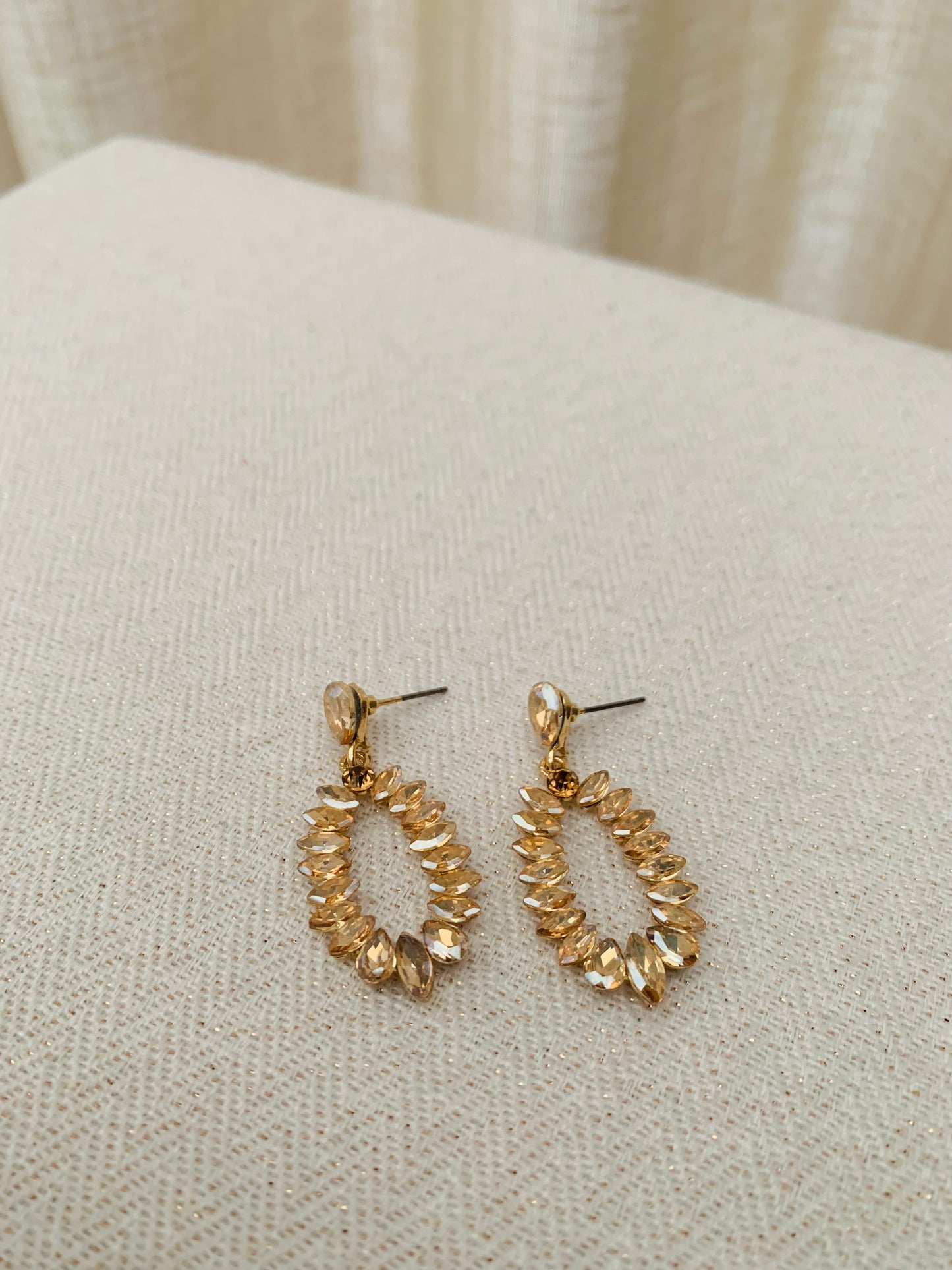 Oorbellen 'rosé sparkle'