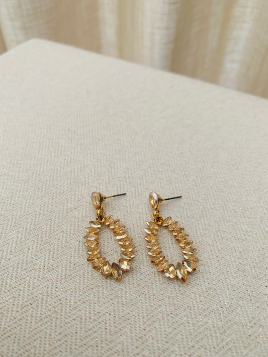 Oorbellen 'rosé sparkle'