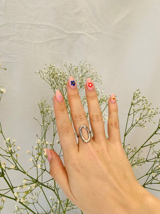 Ring ‘oval silver'