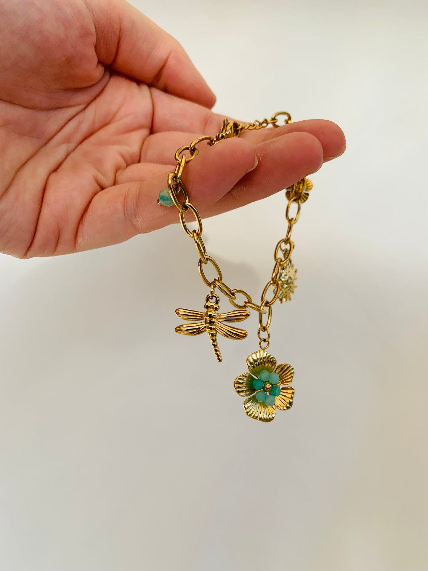 Bedelarmband ‘floral’