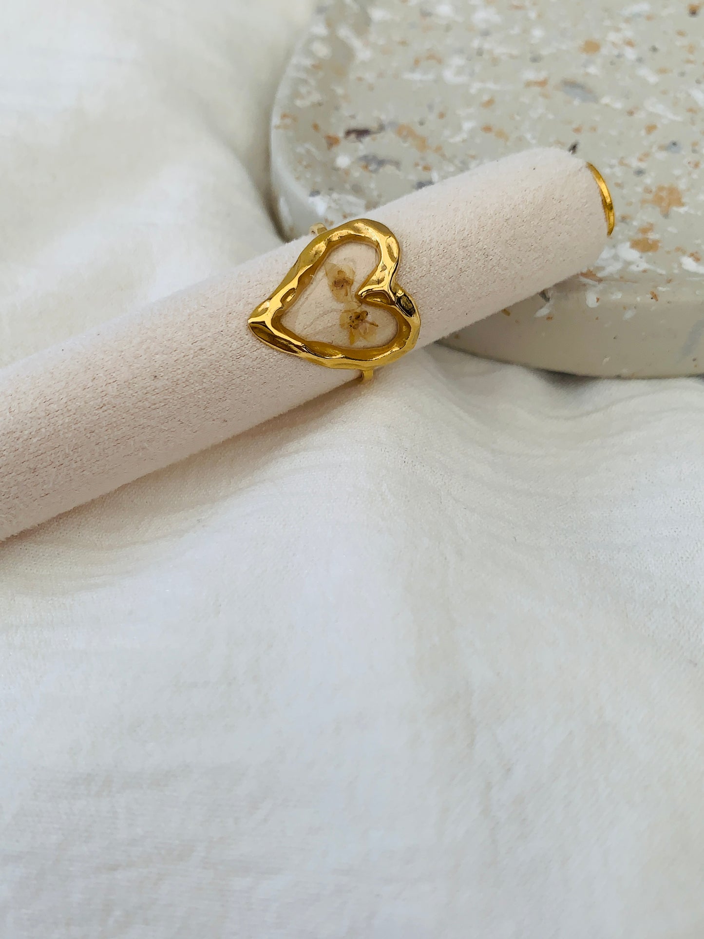 Ring 'floral heart light'