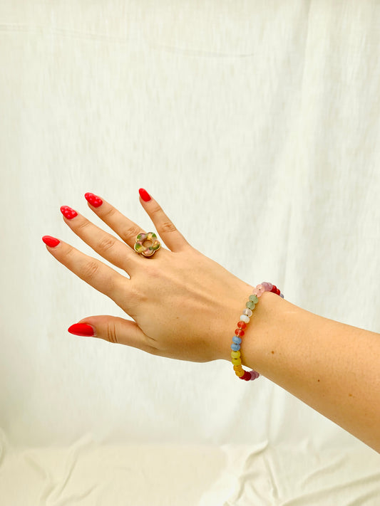 Ring 'rainbow bloom'