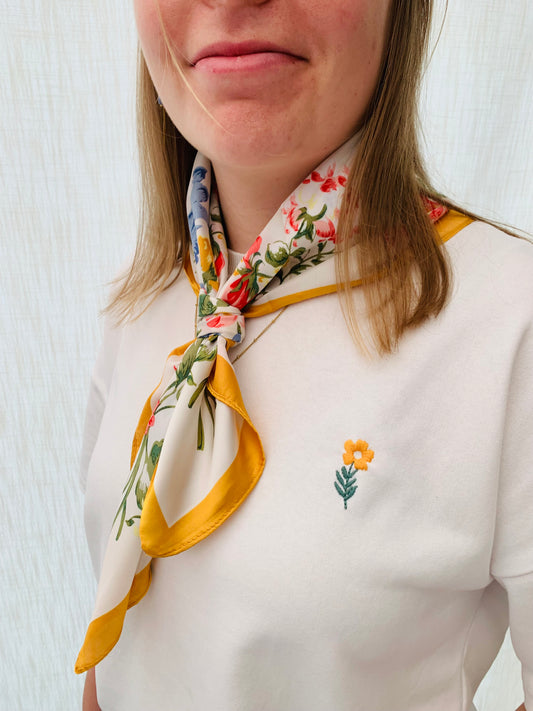 Mini scarf 'blossom print'