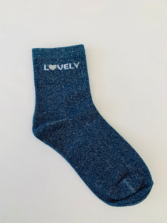 Sokken 'lovely blue'