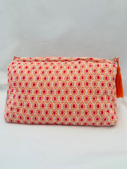 Make-up bag 'retro orange'
