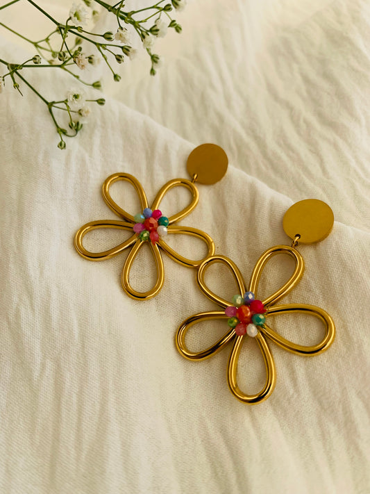 Oorbellen 'floral bloom'