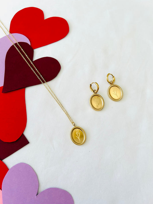 Ketting 'framed tulip'