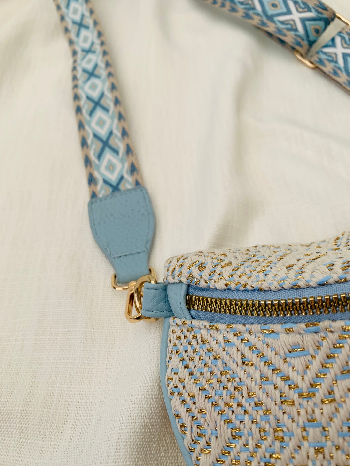 Crossbody 'blue sparkle'