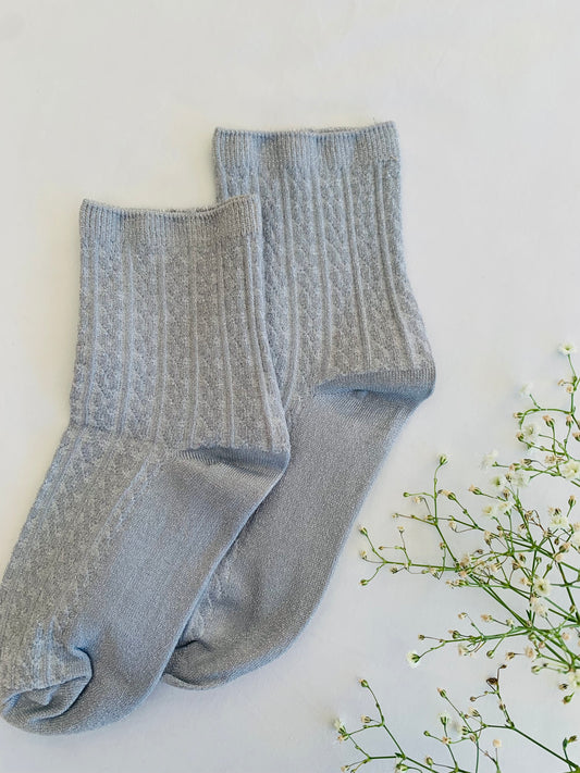 Sokken 'silver glitter'