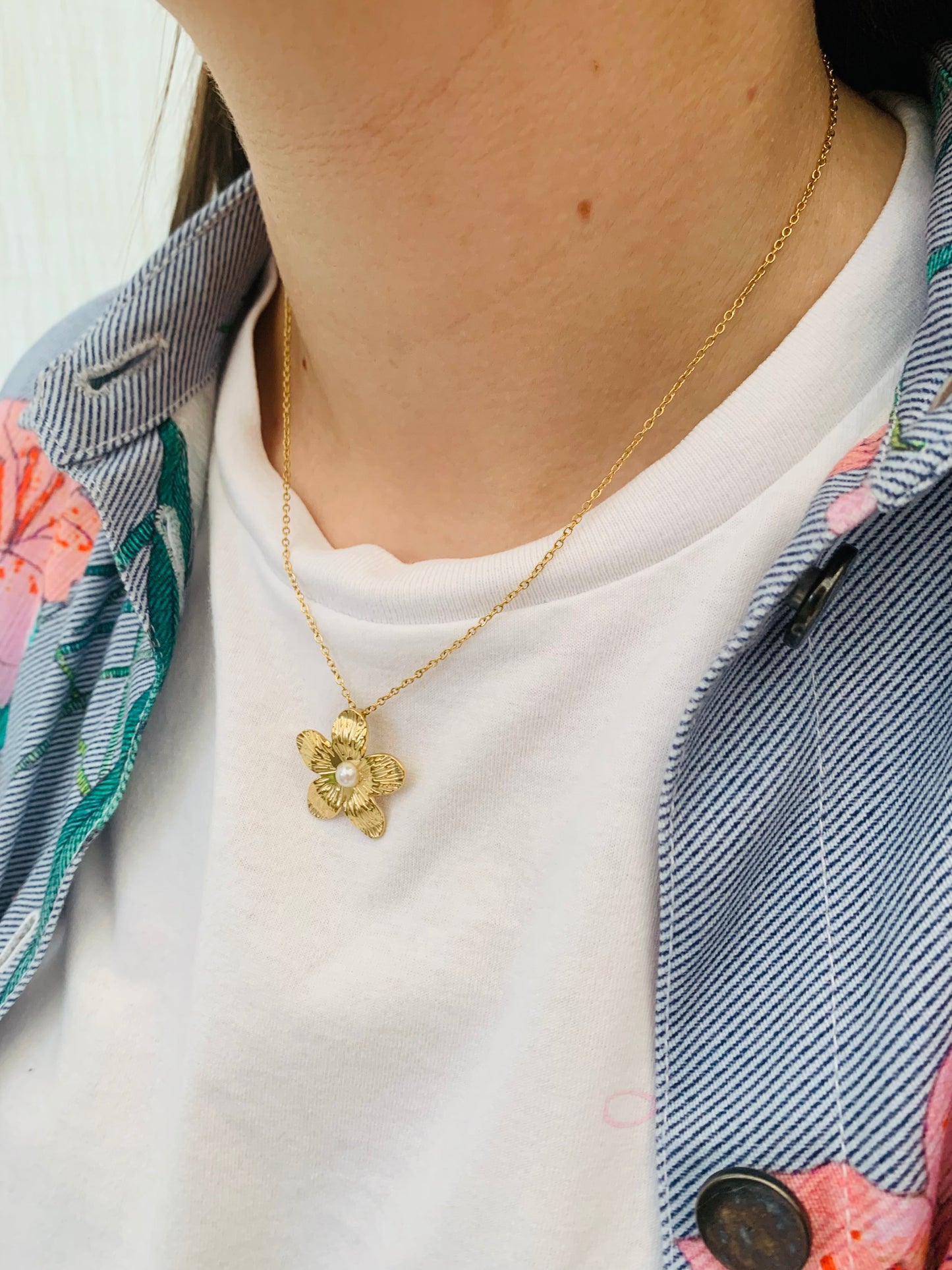 Ketting ‘pearl blossom’