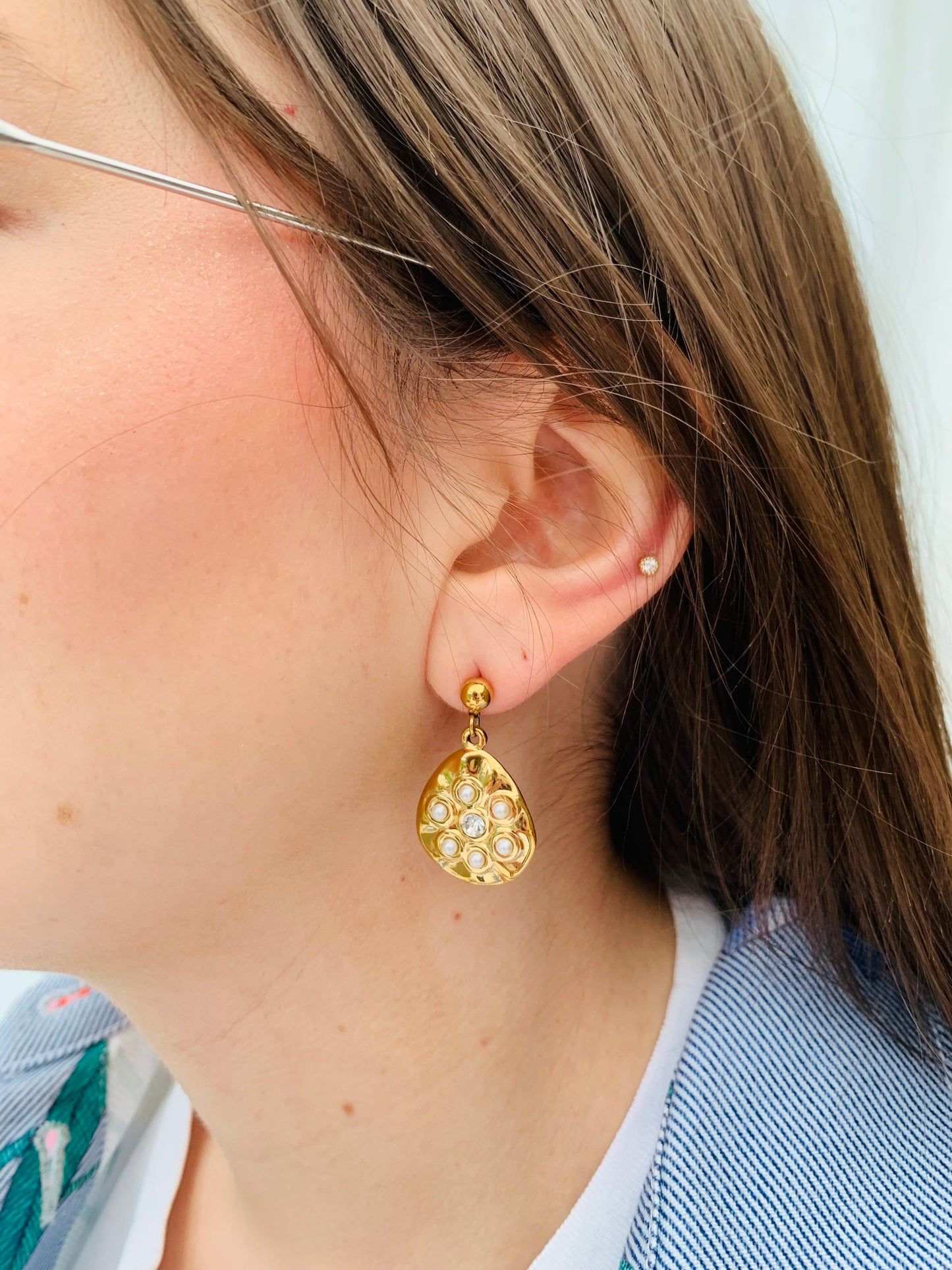 Oorbellen 'pearl drop'