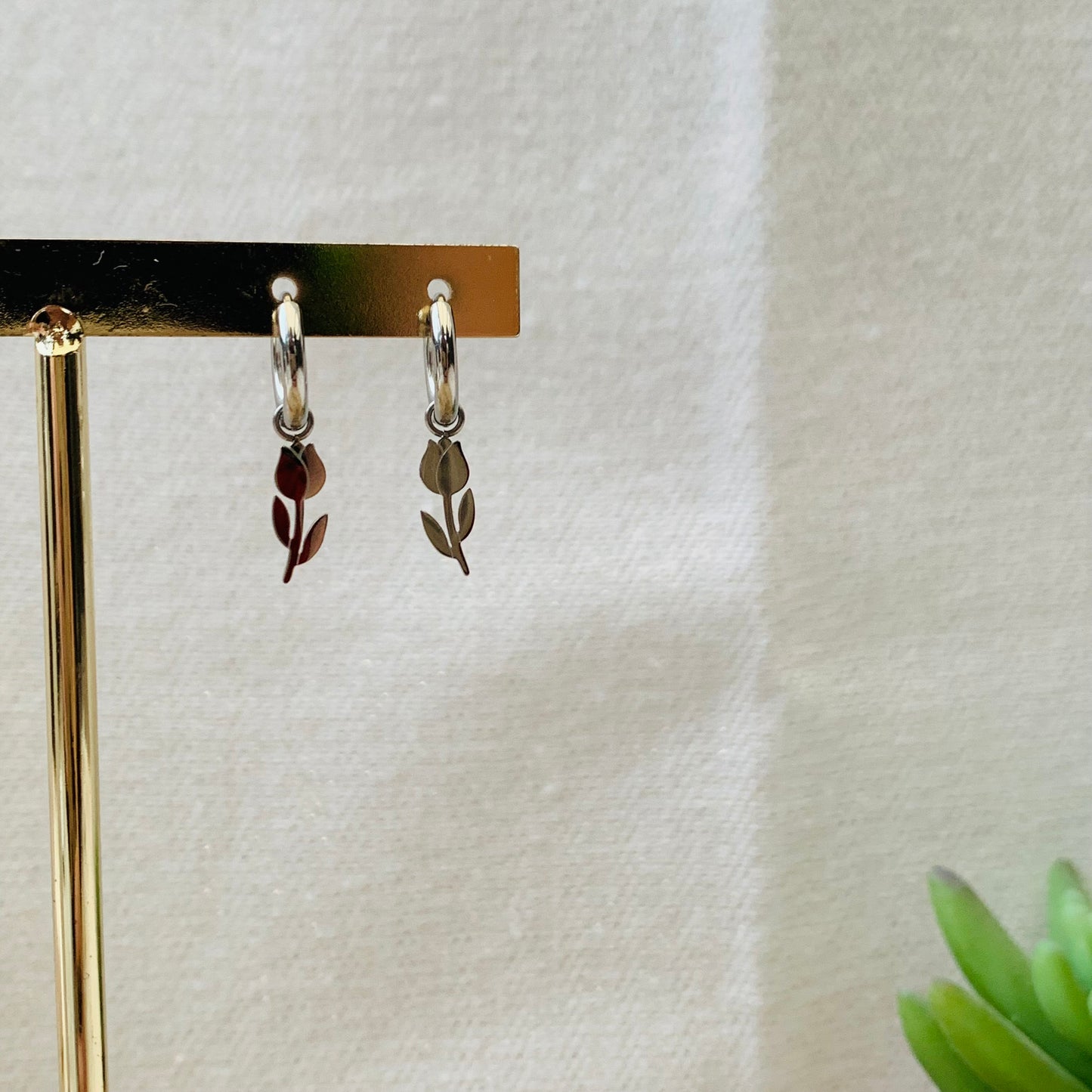 Oorbellen ‘tulip’