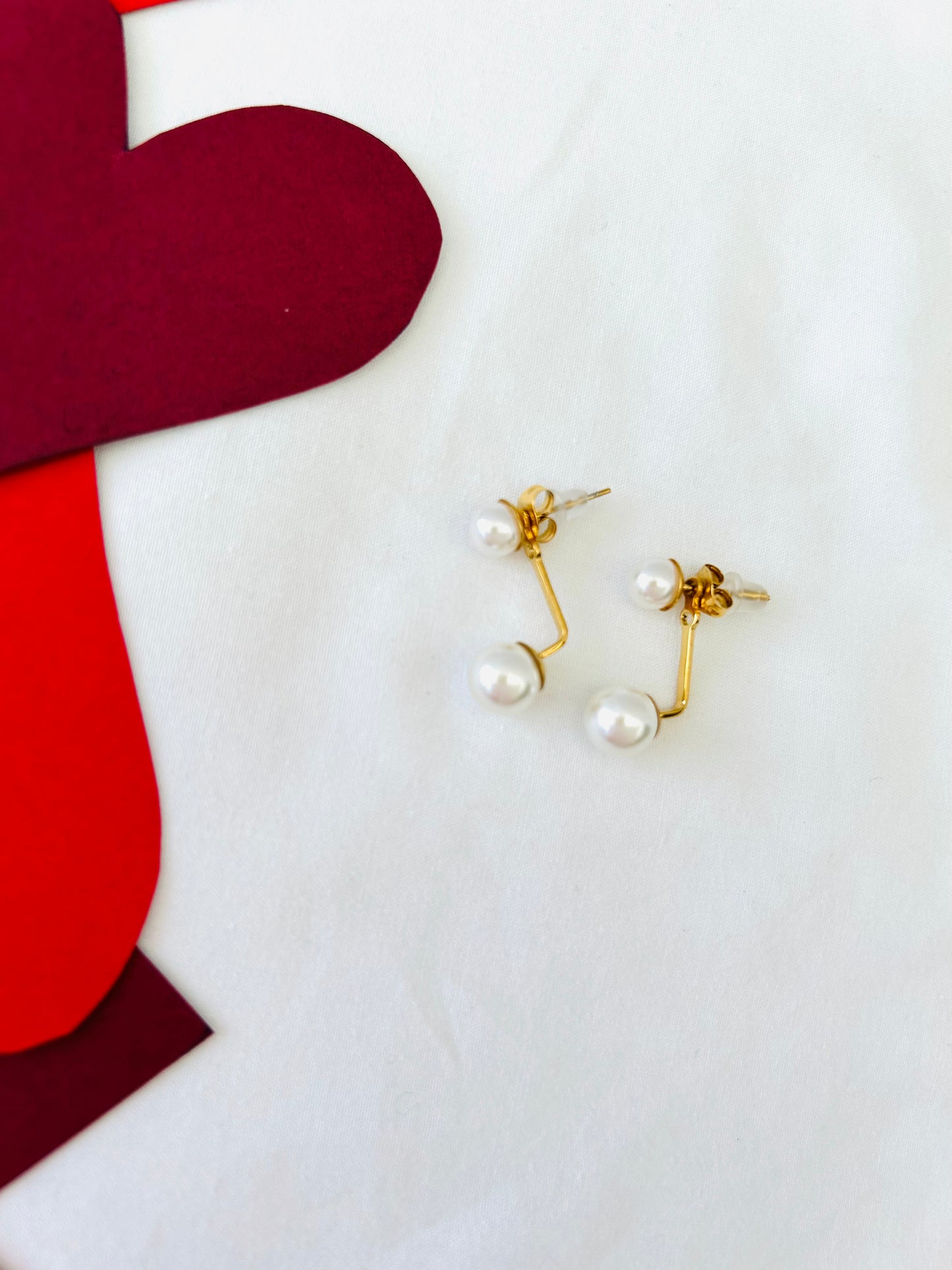 Oorbellen ‘two pearls’