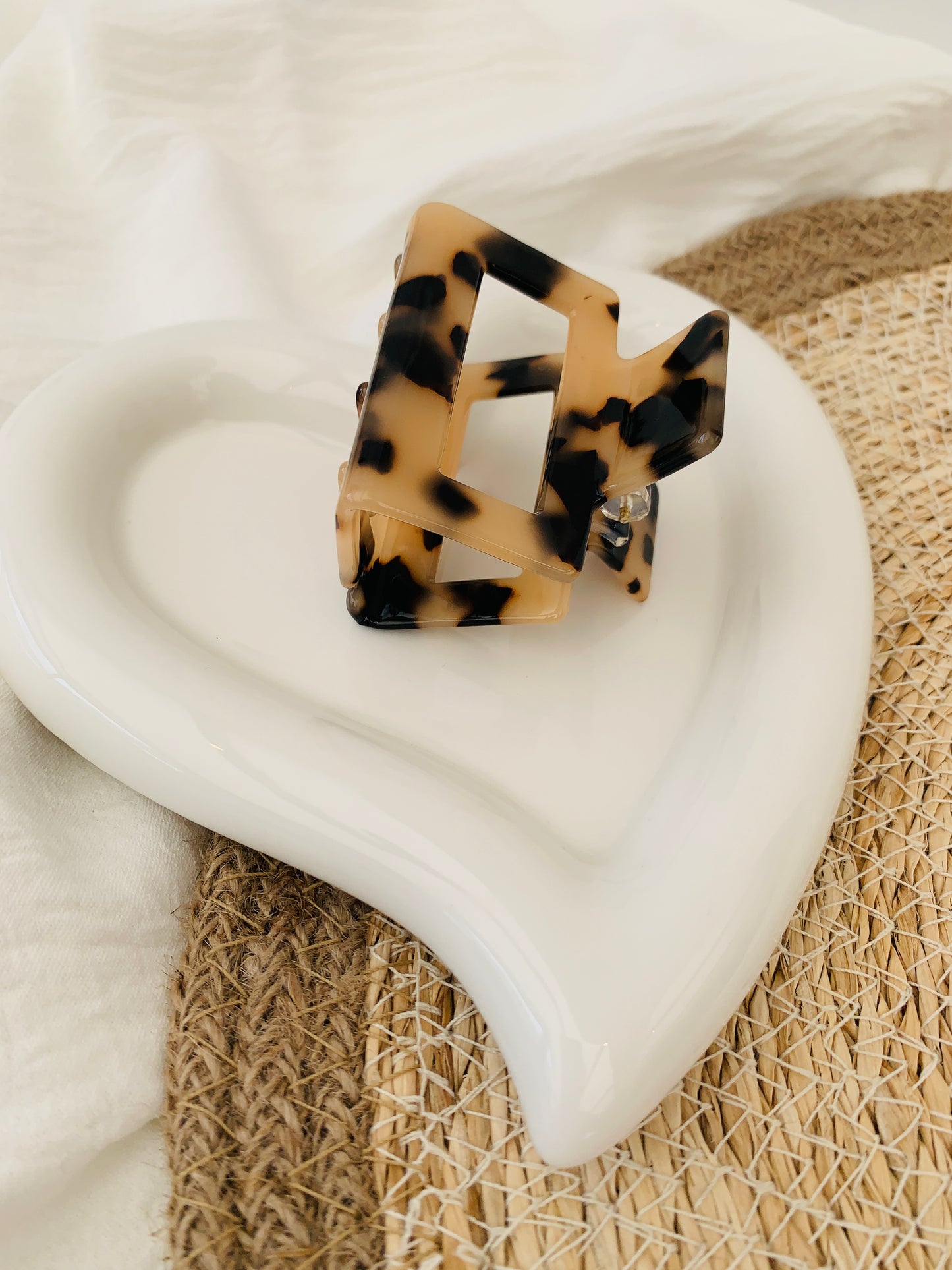 Haarklem ‘black & beige’