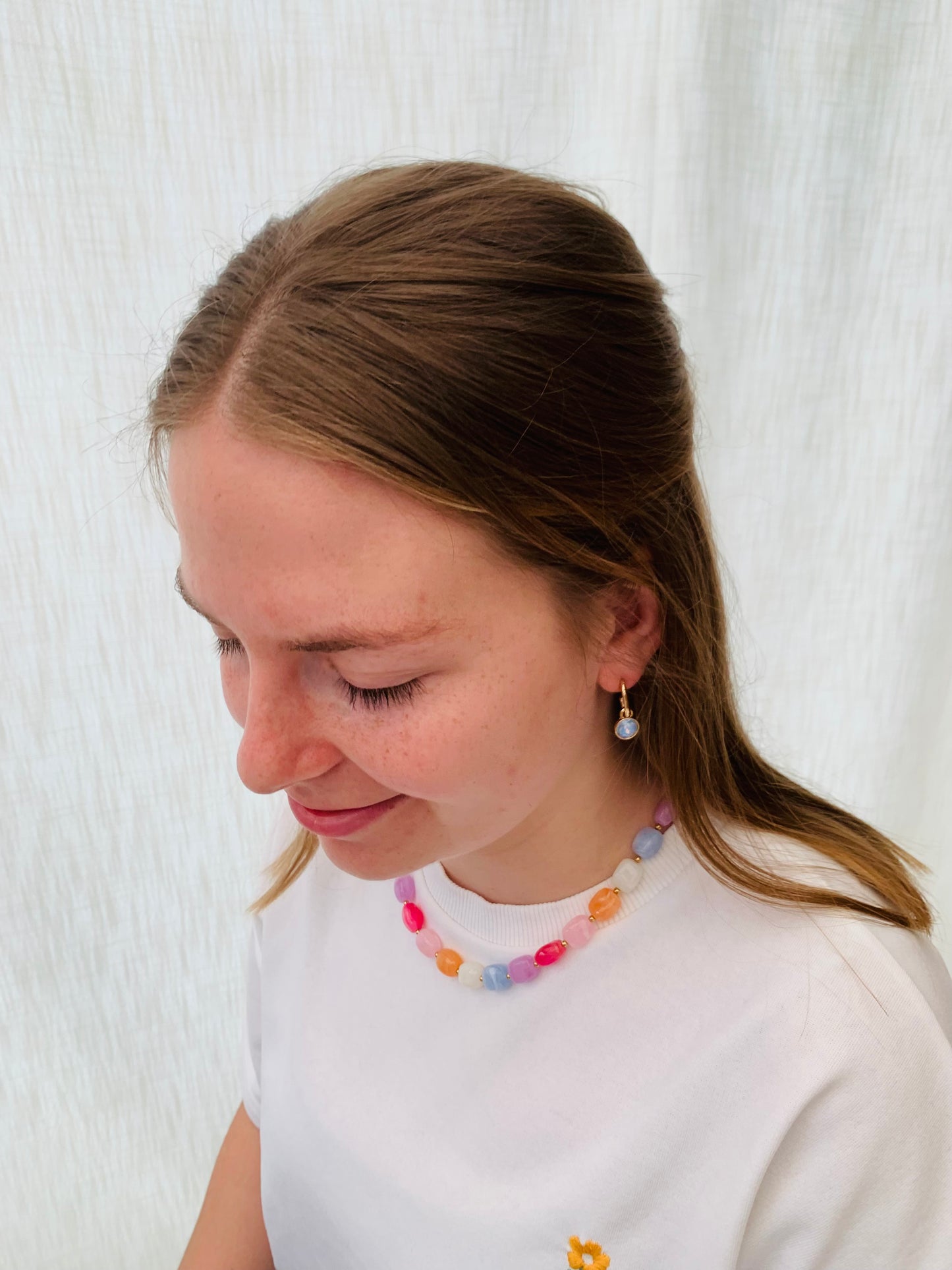 Oorbellen 'blue spark'