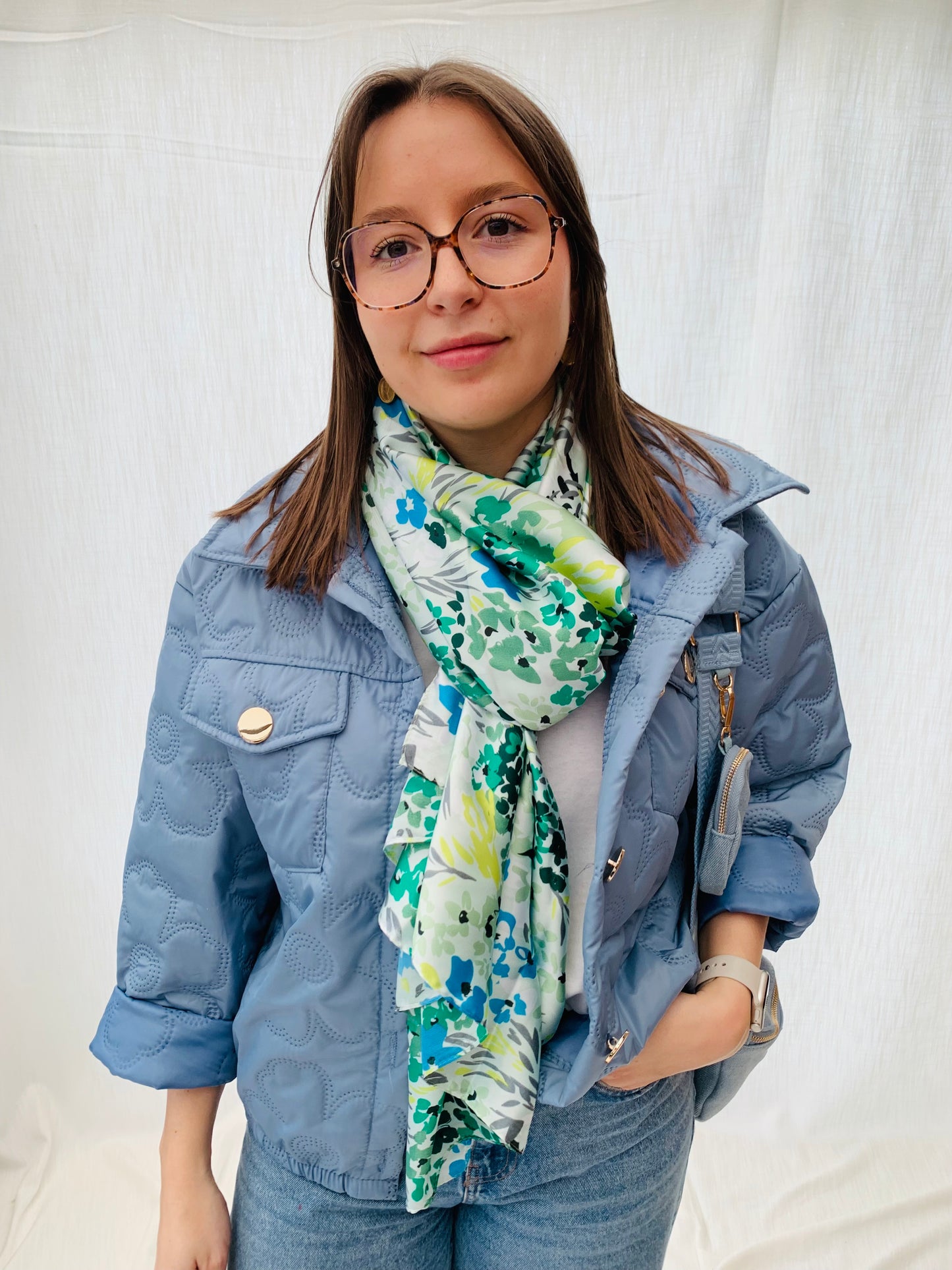 Scarf 'green garden'