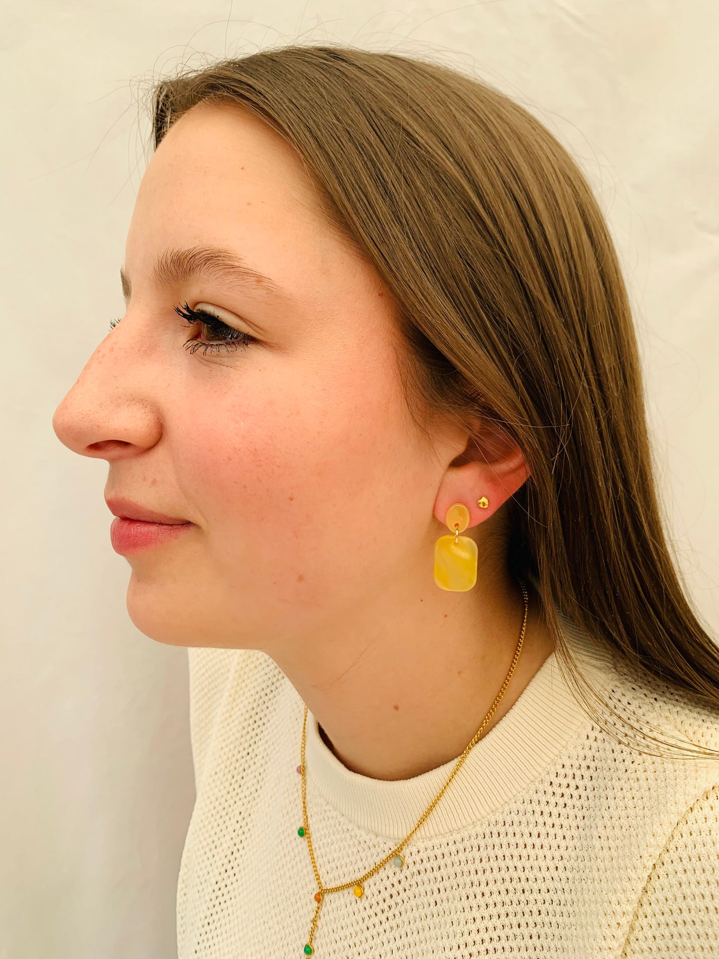 Oorbellen 'nova yellow'