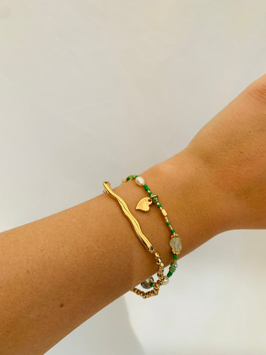 Armband 'green flow'
