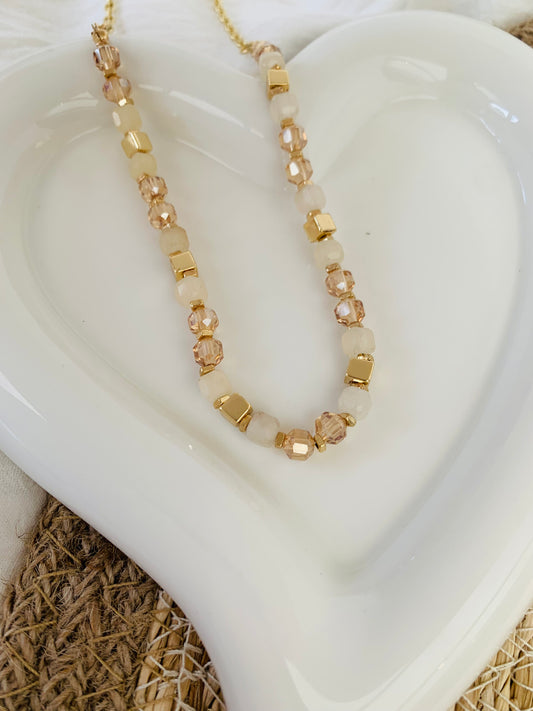 Ketting 'champagne glow'