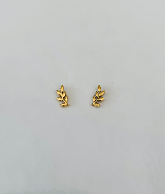 Oorbellen 'simple leaf'