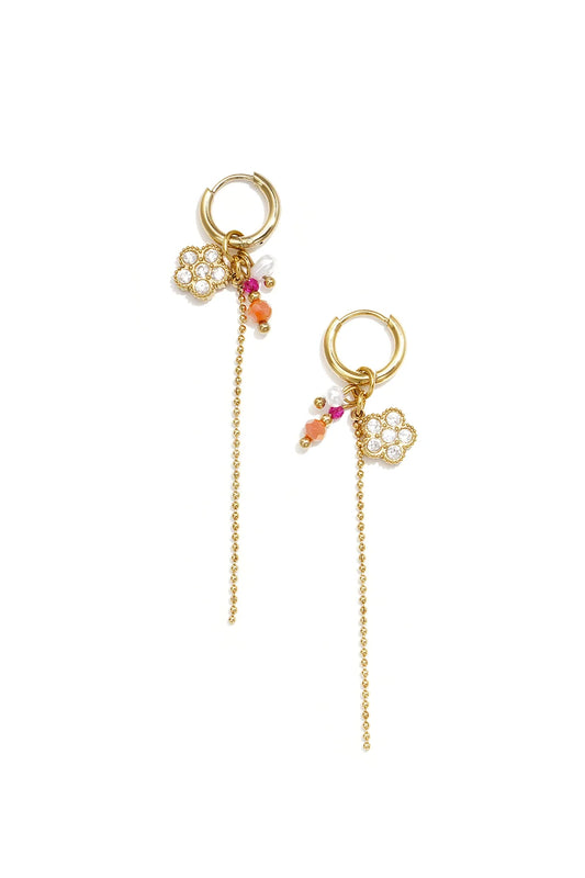 Oorbellen 'pearl flower'