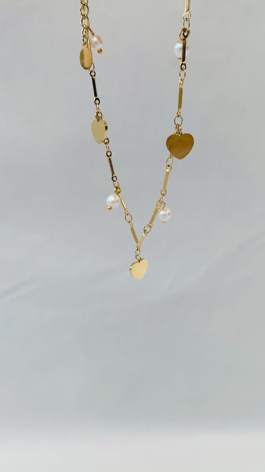 Enkelbandje 'pearl love'